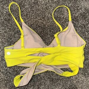 lululemon neon sports bra